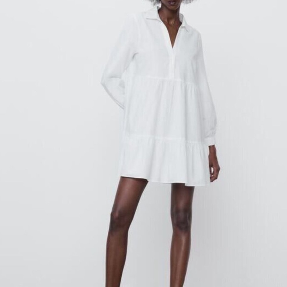 Zara White Mini Dress